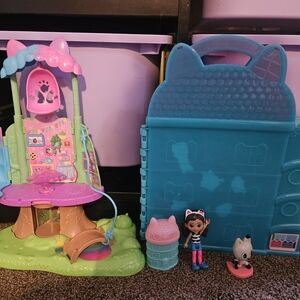 Gabbys Dollhouse And Colorful Treehouse Playset with Figures